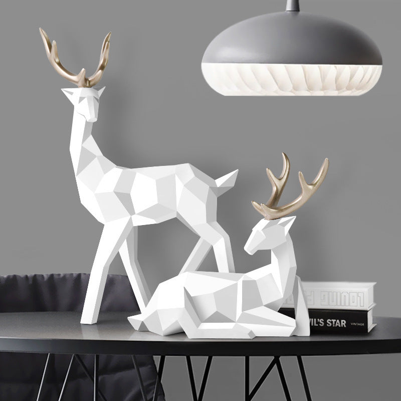 Resin Deer Statue Decoration