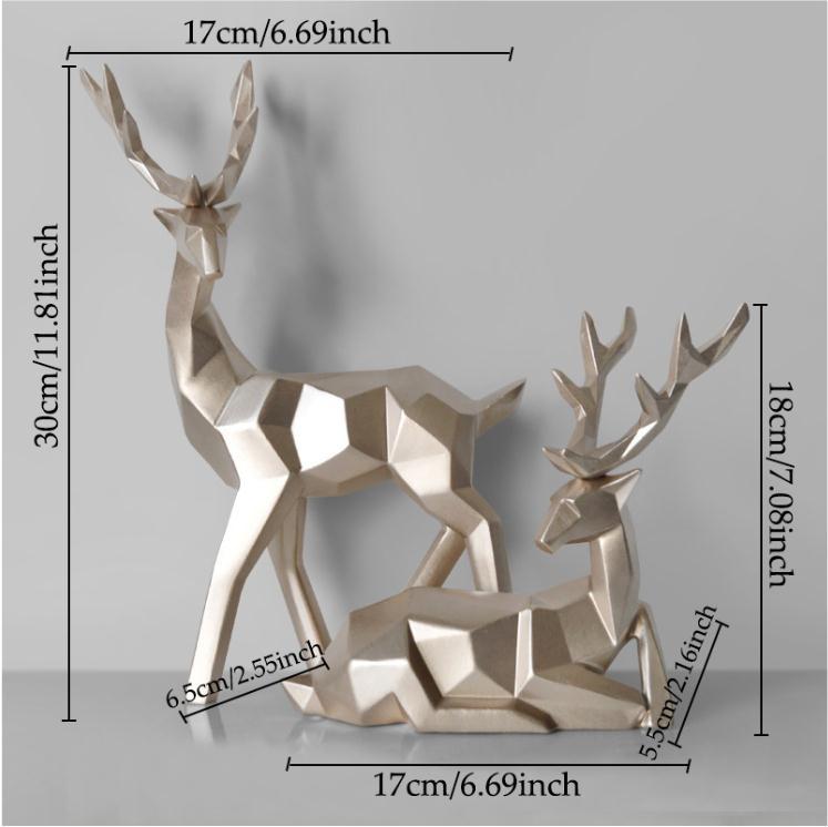 Resin Deer Statue Decoration