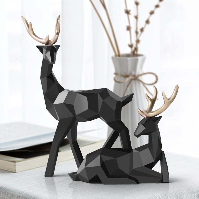 Resin Deer Statue Decoration