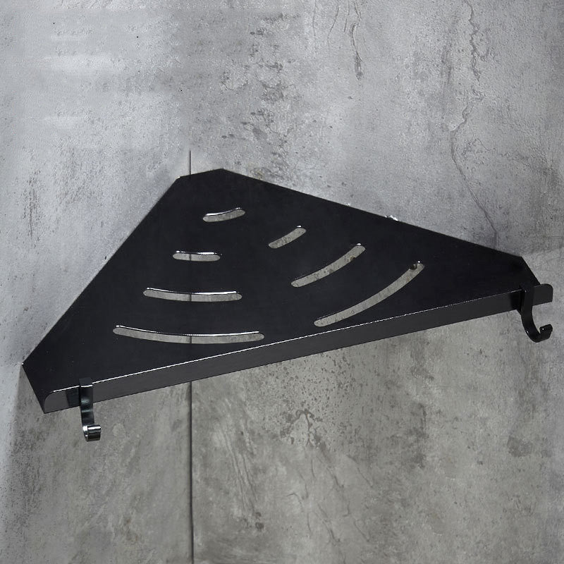 Floating Triangle Black Shelf