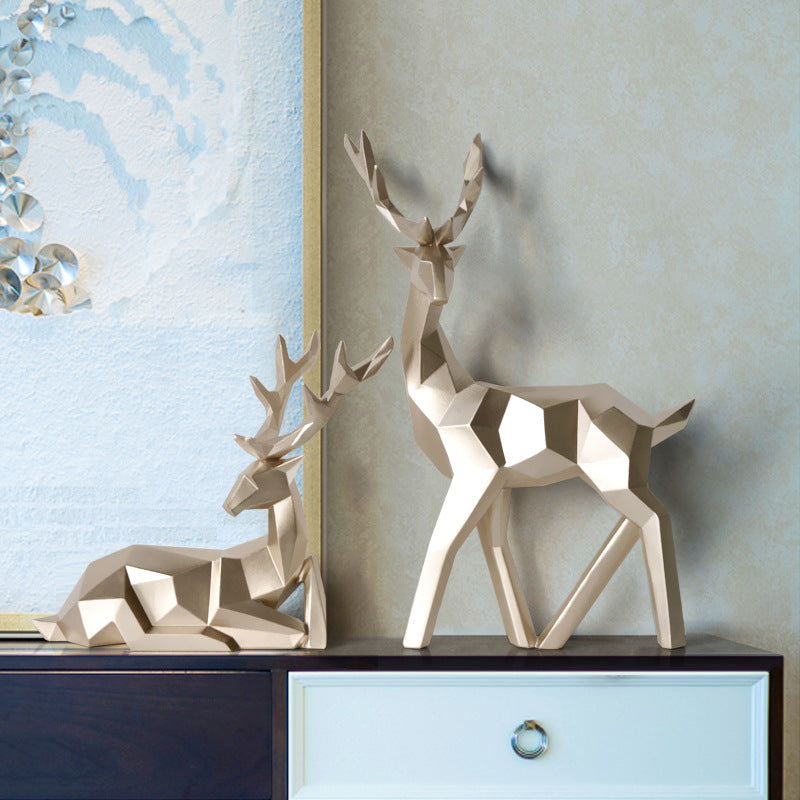 Resin Deer Statue Decoration