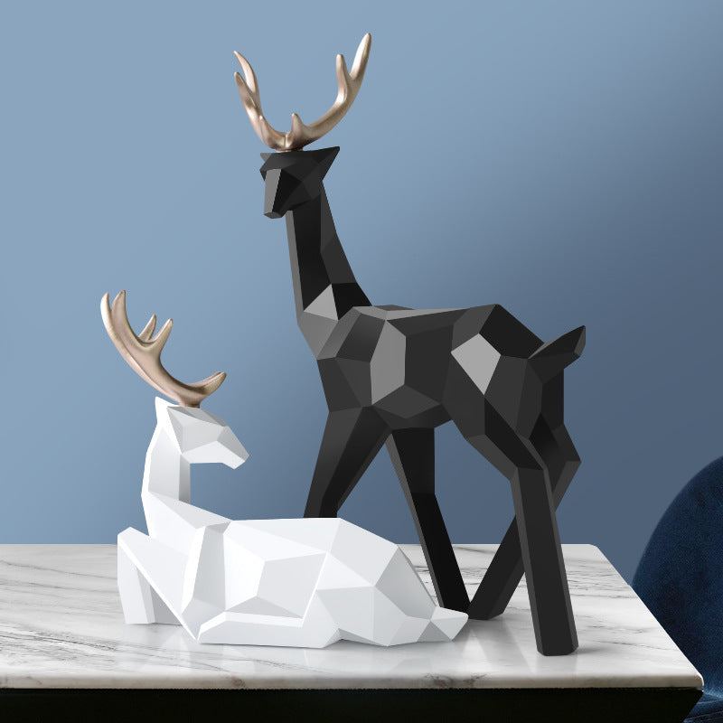 Resin Deer Statue Decoration