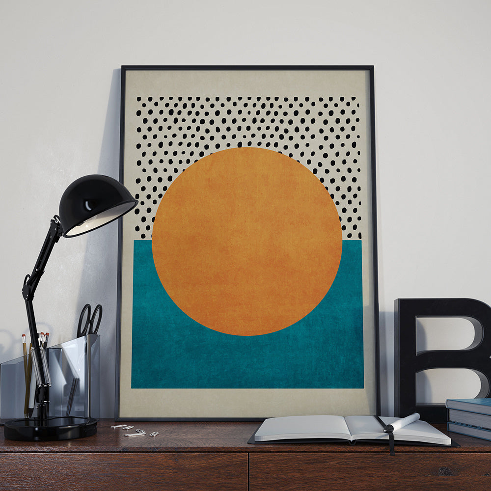 Retro Poster Abstract Painting