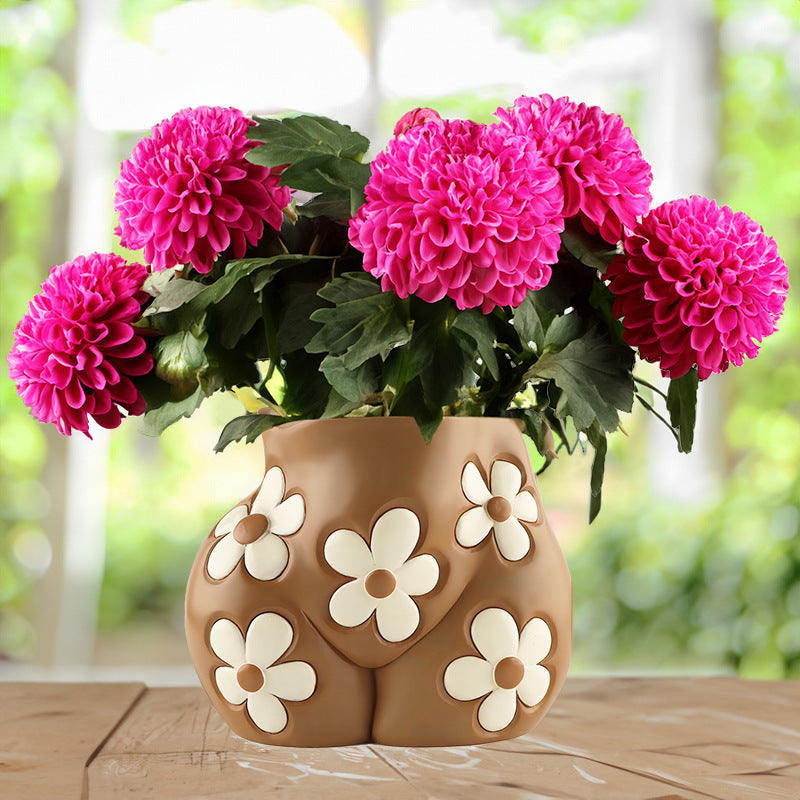 Resin Body Art Flowerpot
