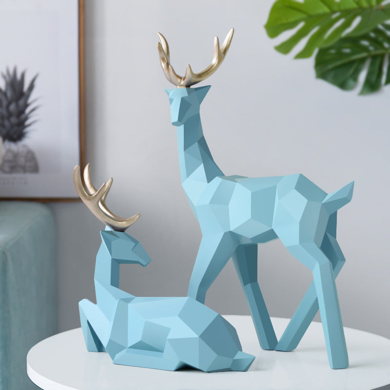 Resin Deer Statue Decoration