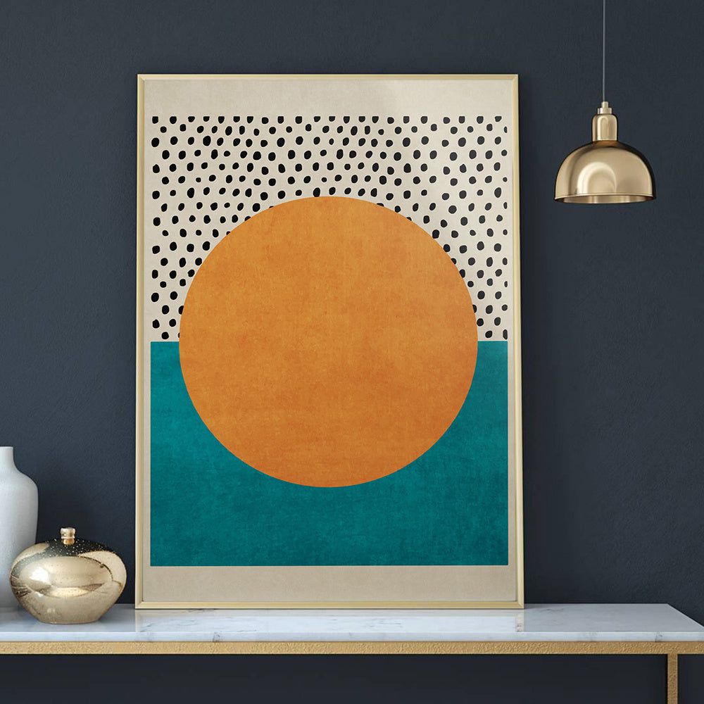 Retro Poster Abstract Painting