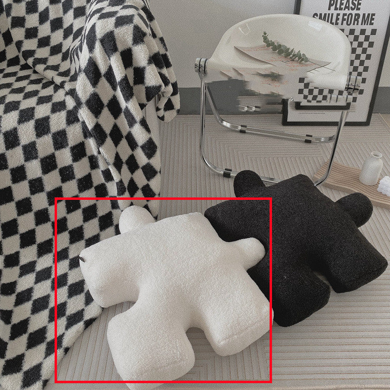 Puzzle Shaped Throw Pillow
