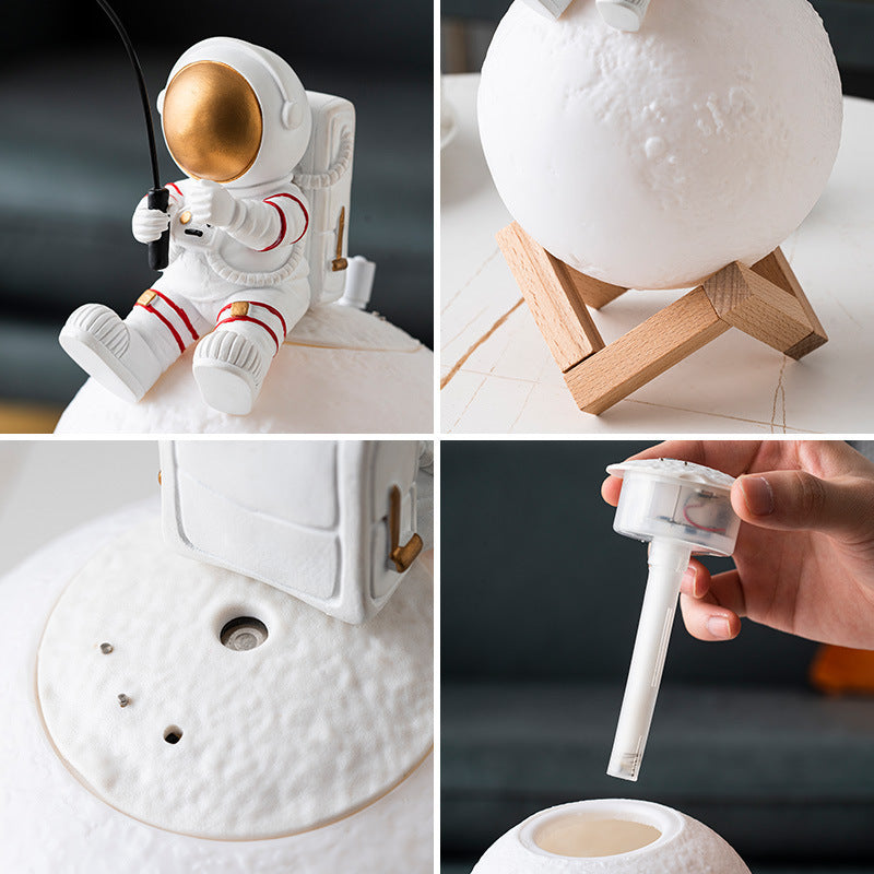 Resin Space Man Miniature Night Light Humidifier