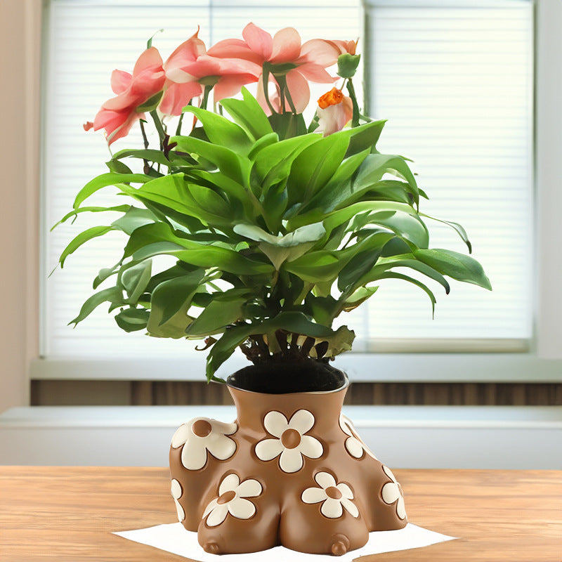 Resin Body Art Flowerpot