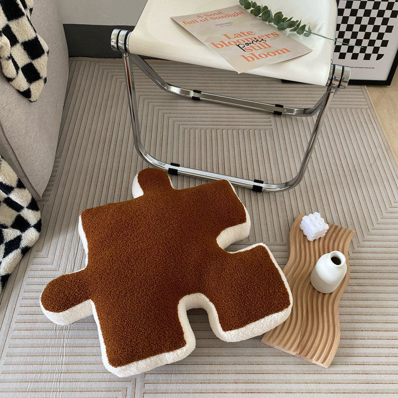 Puzzle Shaped Throw Pillow