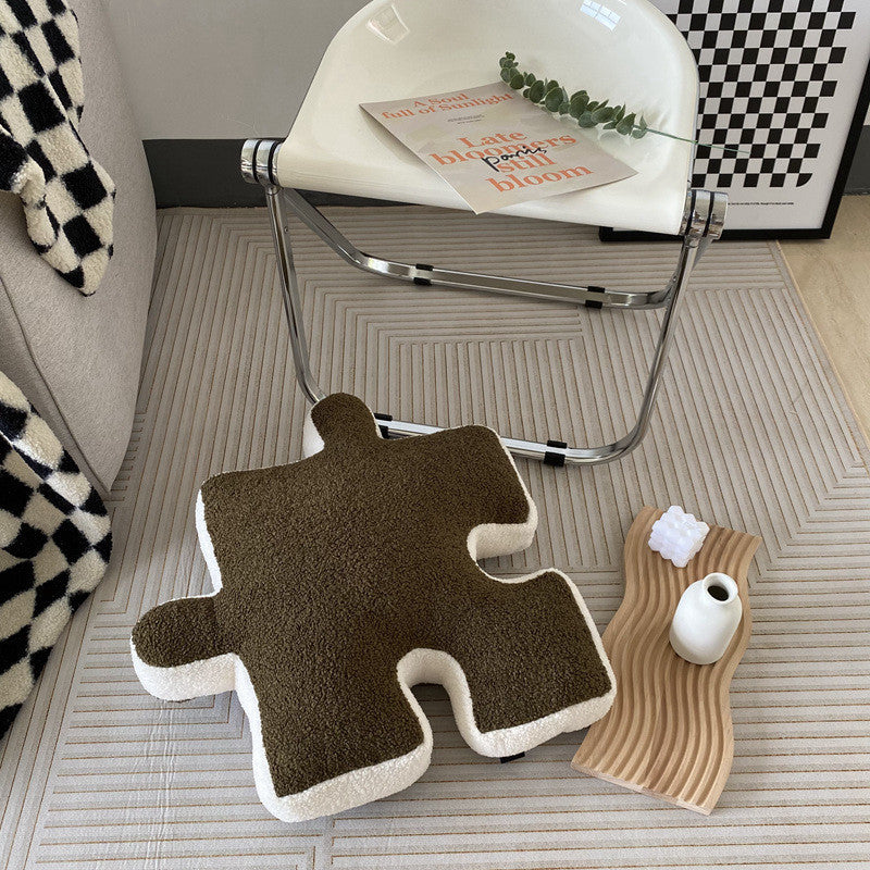 Puzzle Shaped Throw Pillow