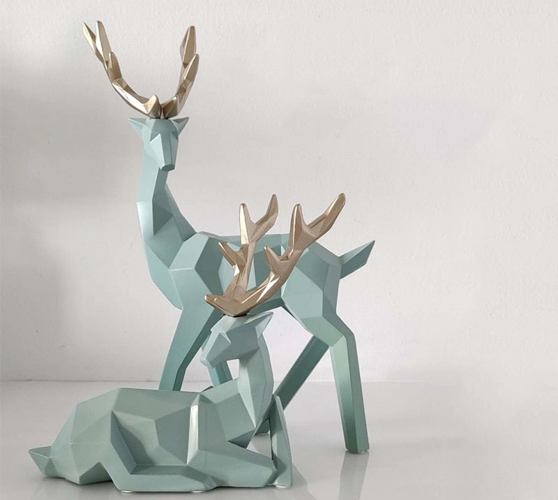 Resin Deer Statue Decoration