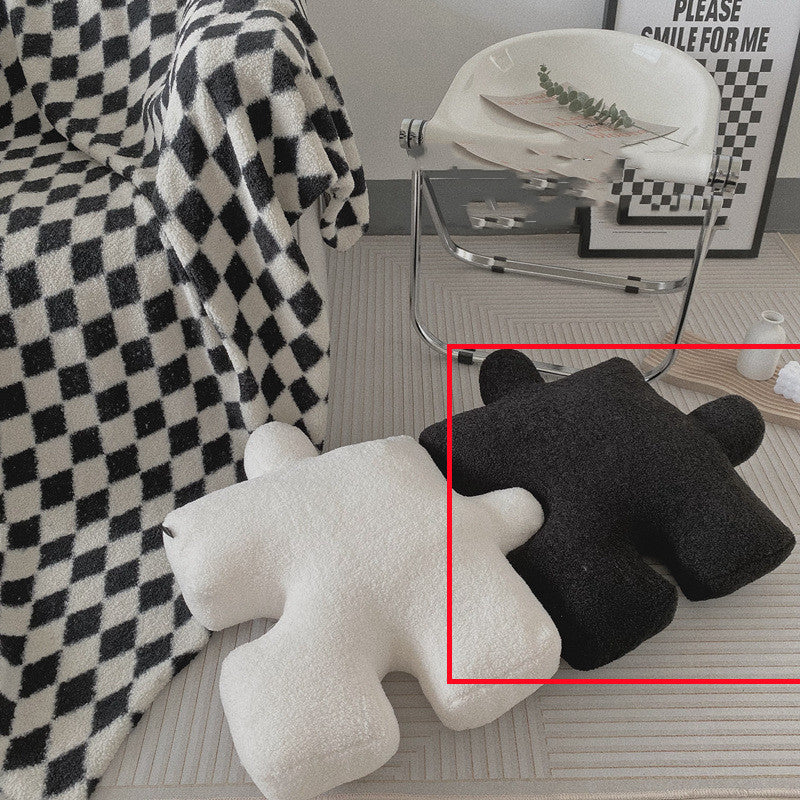 Puzzle Shaped Throw Pillow