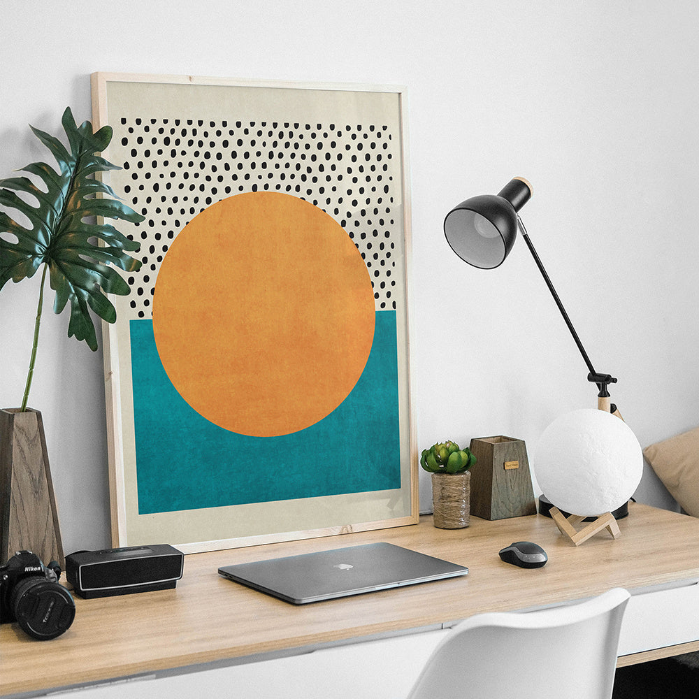 Retro Poster Abstract Painting